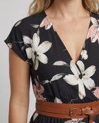 Boho Langes Maxikleid mit Blumenmuster für Sommer & Urlaub - R&B