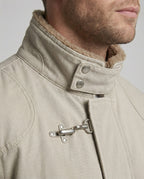 Herren Canvasjacke mit Teddykragen