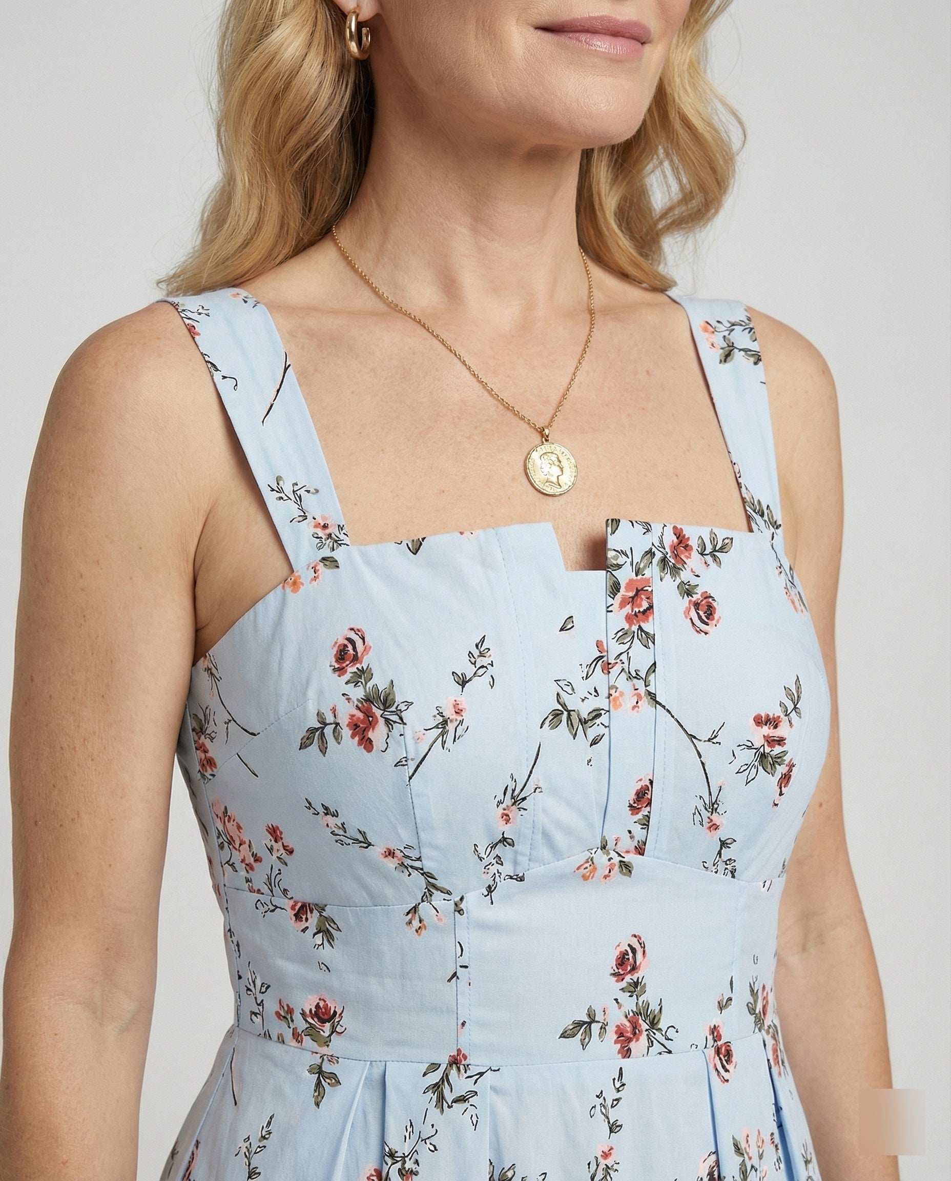 Damen Midikleid Korsett elegant