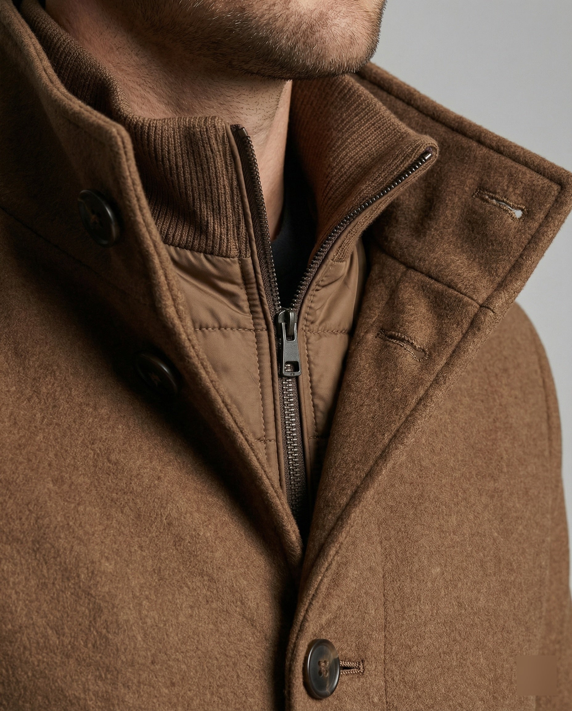 Die verfeinerte und luxuriöse Jacke mit Weste