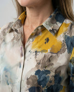 Damen Hemdbluse Katzenprint