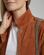 Freizeitkleidung Damen Veloursjacke Weit