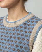 Damen Woll Strickjacke mit übergroßem Druck & Gemütlichem Design | R&B