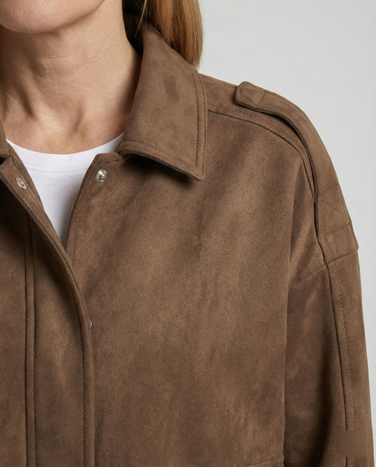 Freizeitkleidung Damen Velours Jacke Weit