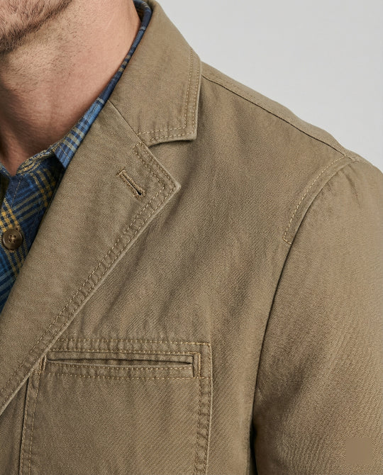 Herren Blazer Herren Baumwolle leger