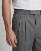 Freizeitkleidung Herren Bundfaltenhose Weit
