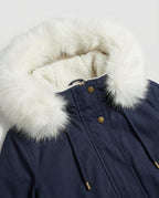 Warme Winterjacke für Damen, Mittellang