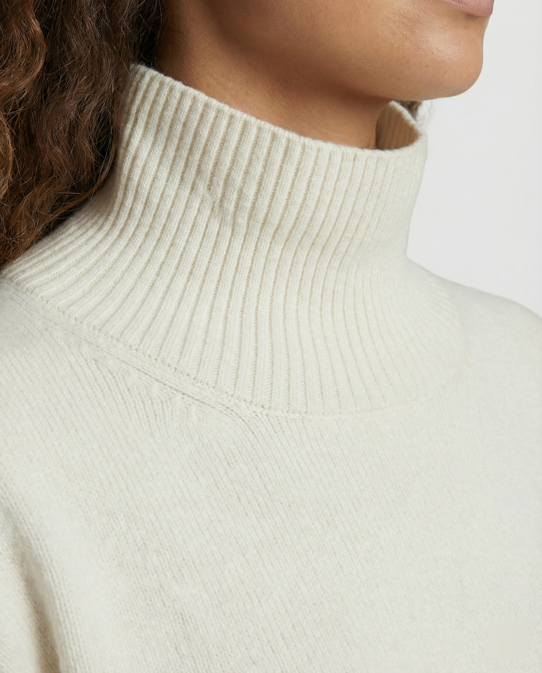 Damen kuscheliger Rollkragenpullover R&B
