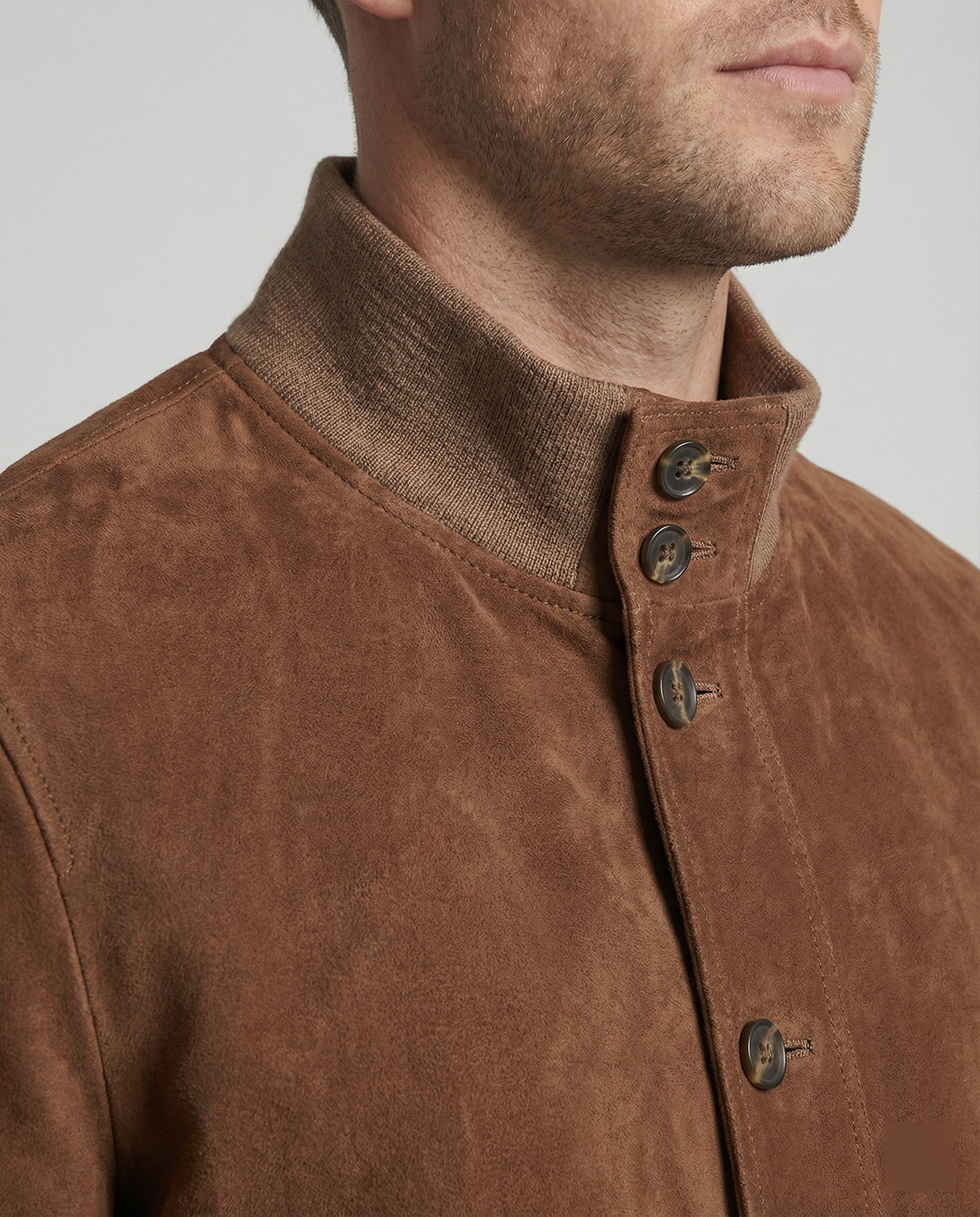 Freizeitkleidung Herren Wildlederjacke Bomber