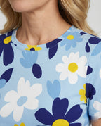 Kurzarmshirt Damen Mit Blumenprint