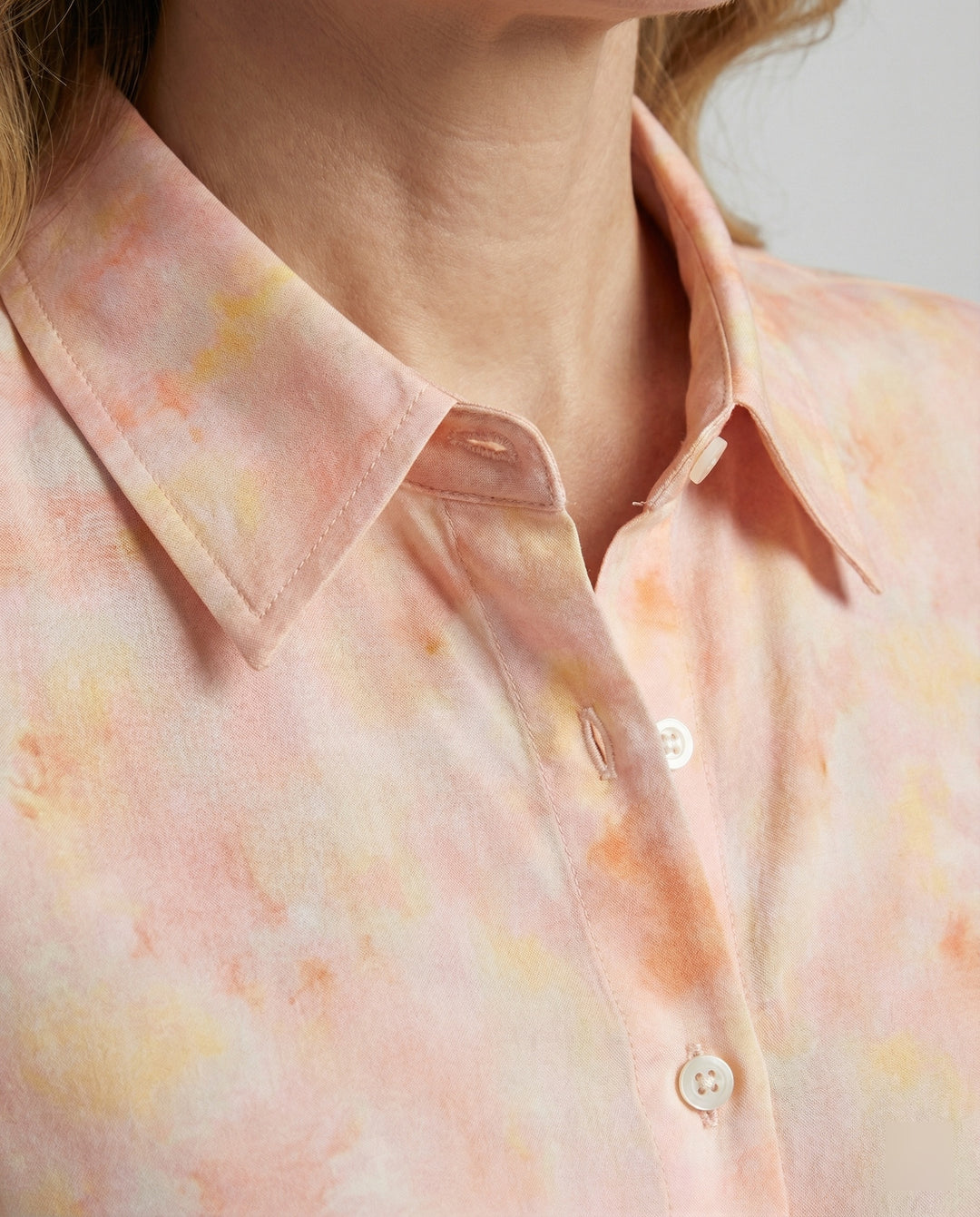 Damen Bluse Chiffon Aquarell