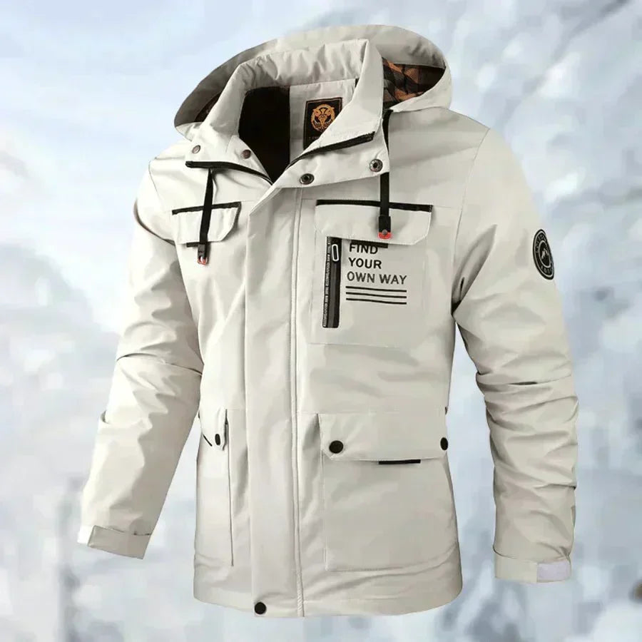 R&B | Wasserdichte Jacke in Titanium