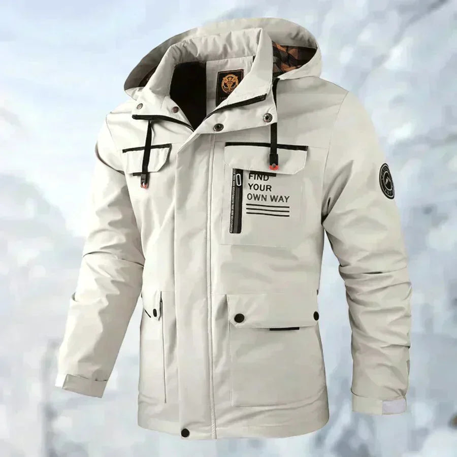 R&B | Herren Winterjacke - Mit Kapuze und Klappentaschen