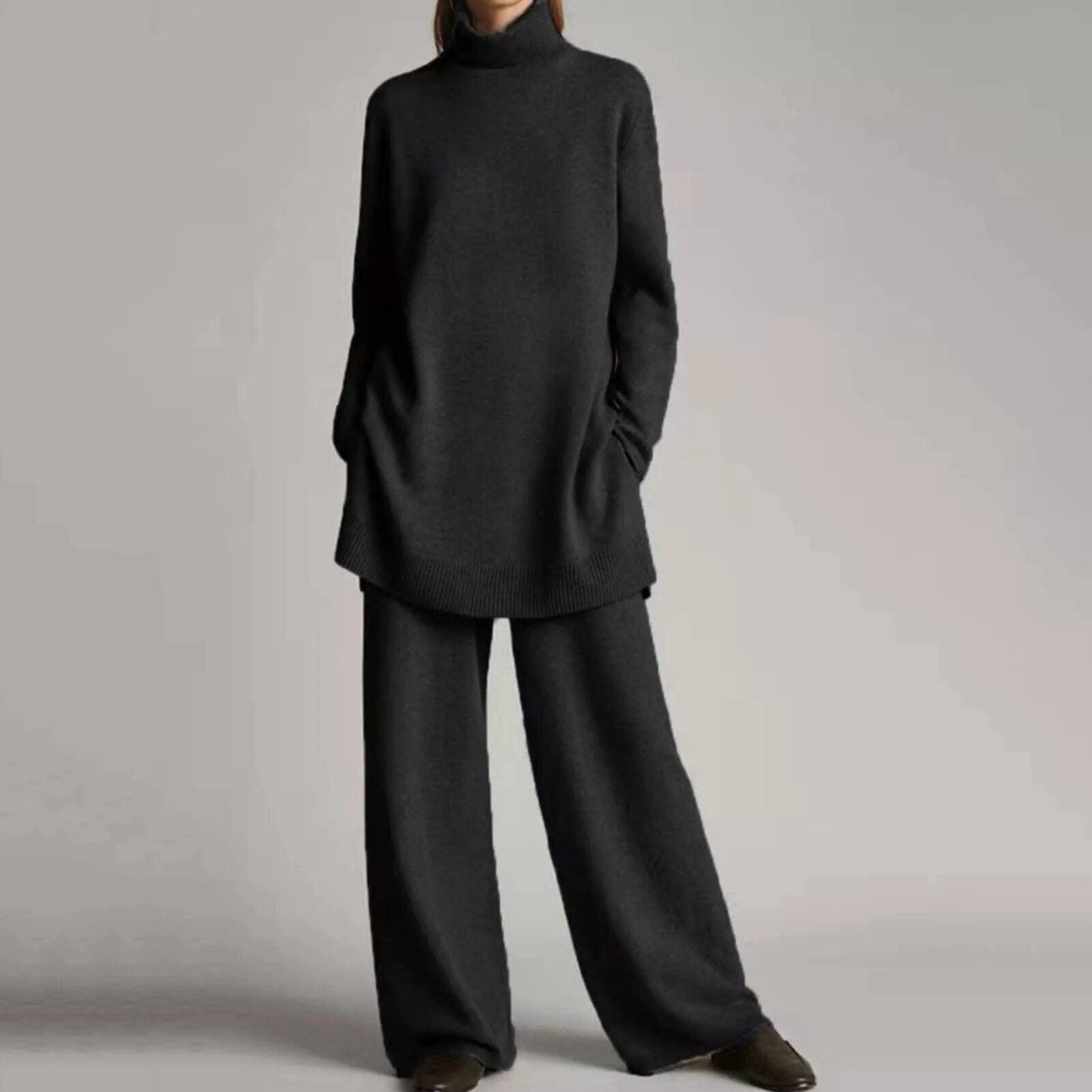 R&B | Pullover mit Rollkragen und weitem Hosenbein
