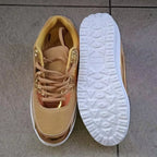 R&B | Damen Goldene Schnürsenkel Plattform Sneaker