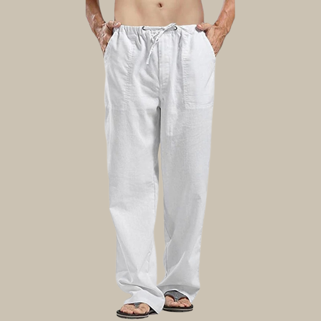 R&B | Bequeme Leinen Strandhose für Herren