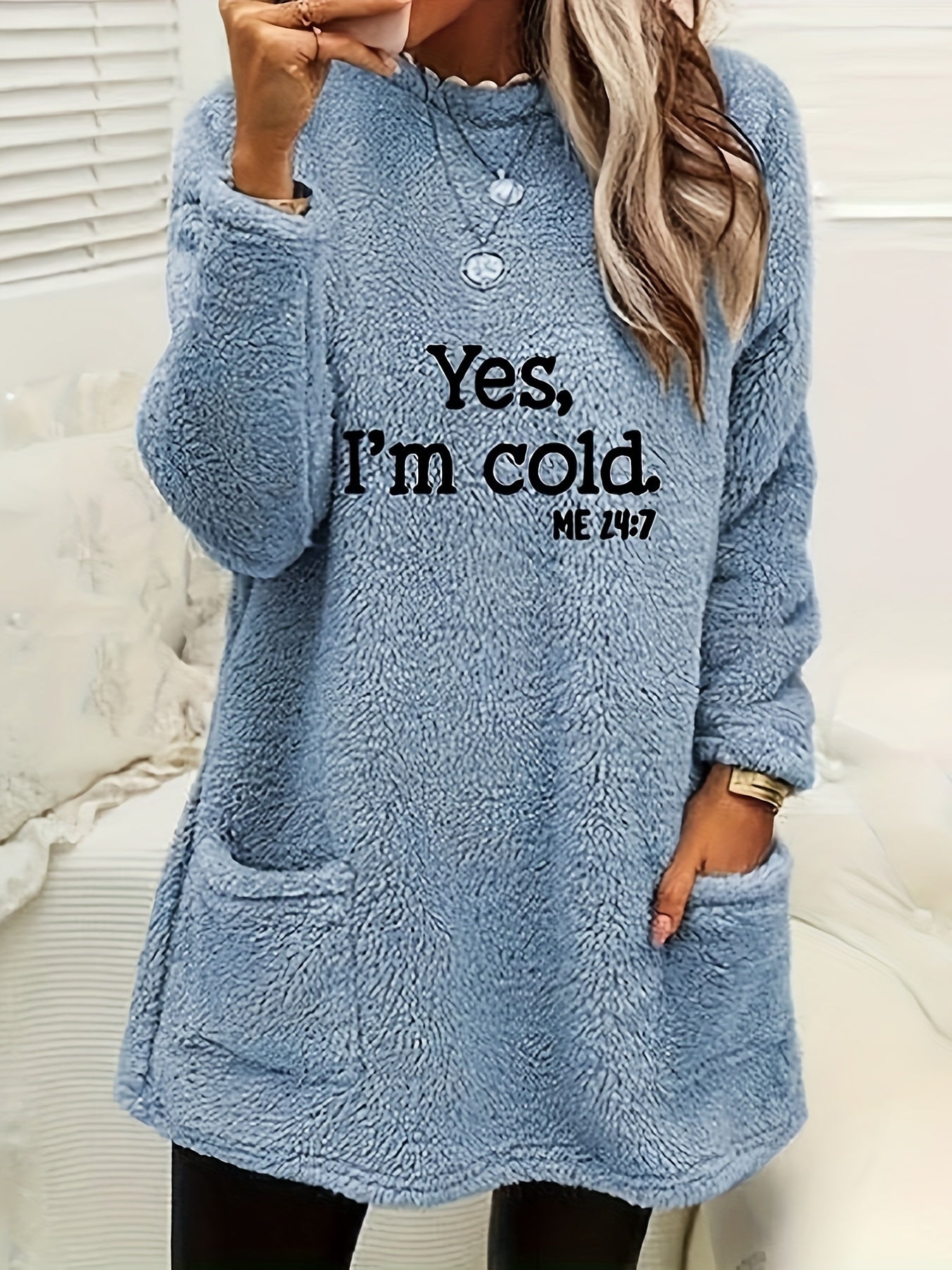 R&B | Bequemes Fleece-Sweatshirt mit Druck