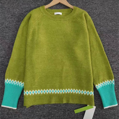 R&B | Bequemer Grüner Damenpullover