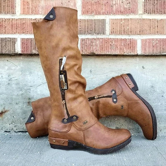R&B | Bequeme hohe Stiefel mit Aufbewahrungstasche