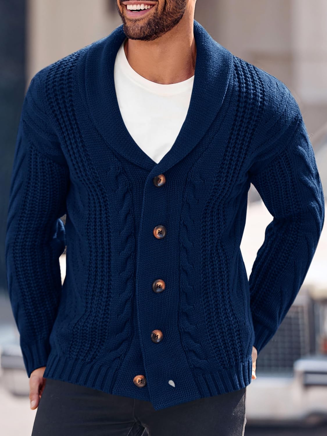 R&B | Bequeme Strickjacke für Herren