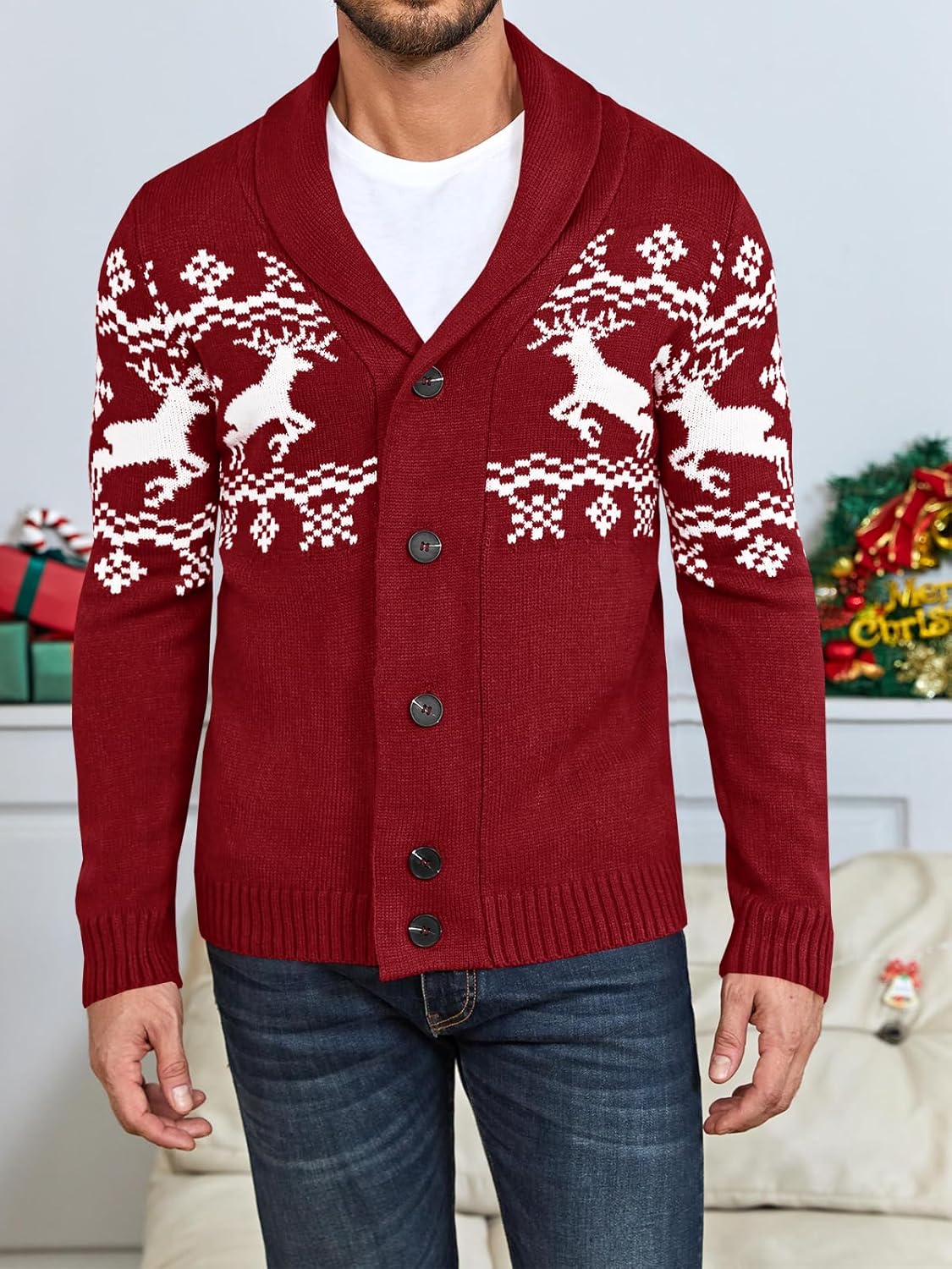 R&B | Bequeme Strickjacke für Herren