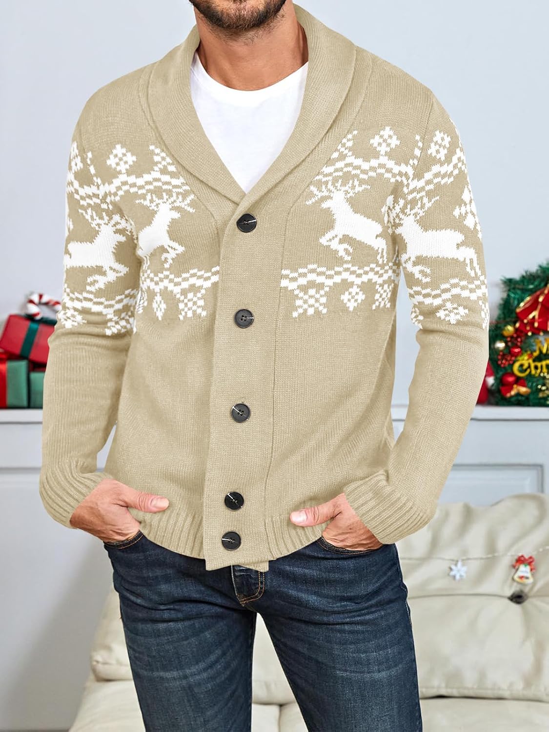R&B | Bequeme Strickjacke für Herren
