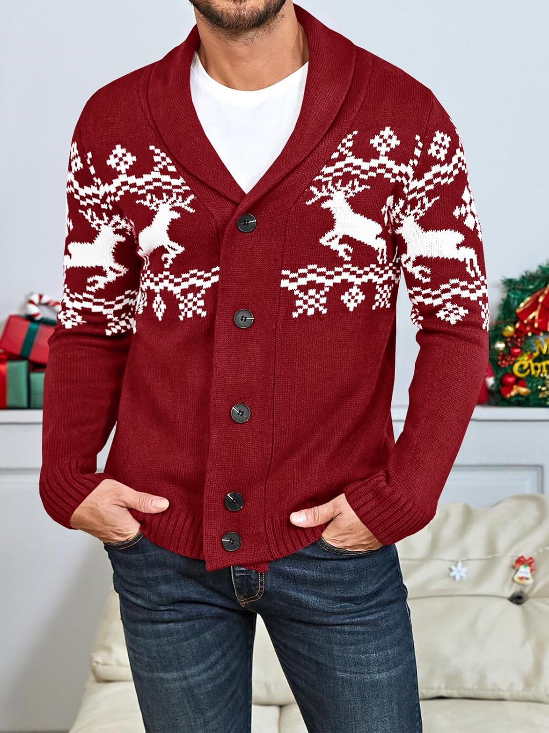 R&B | Bequeme Strickjacke für Herren