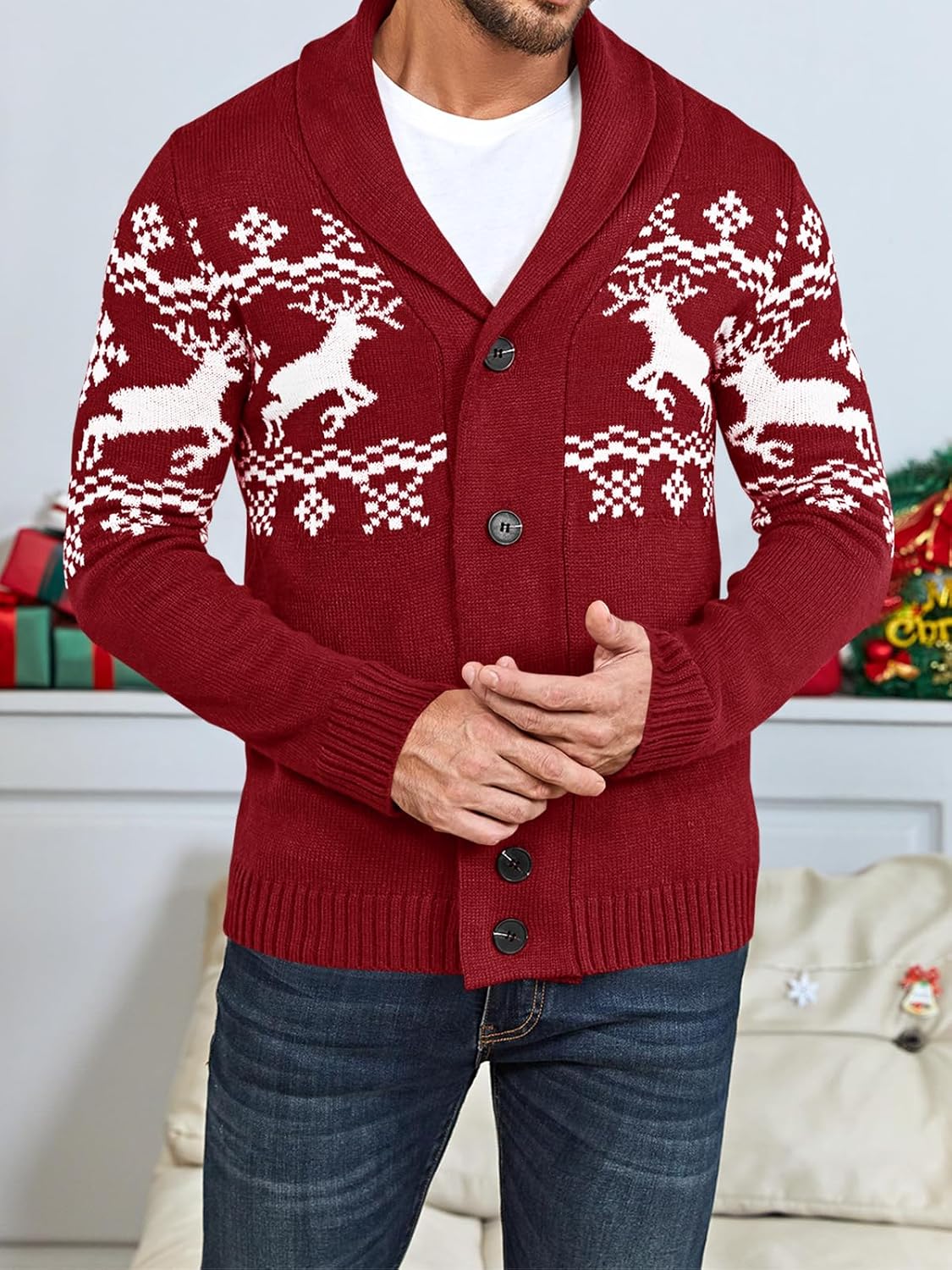 R&B | Bequeme Strickjacke für Herren