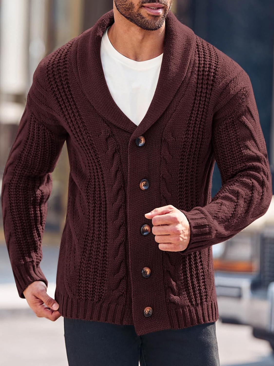 R&B | Bequeme Strickjacke für Herren