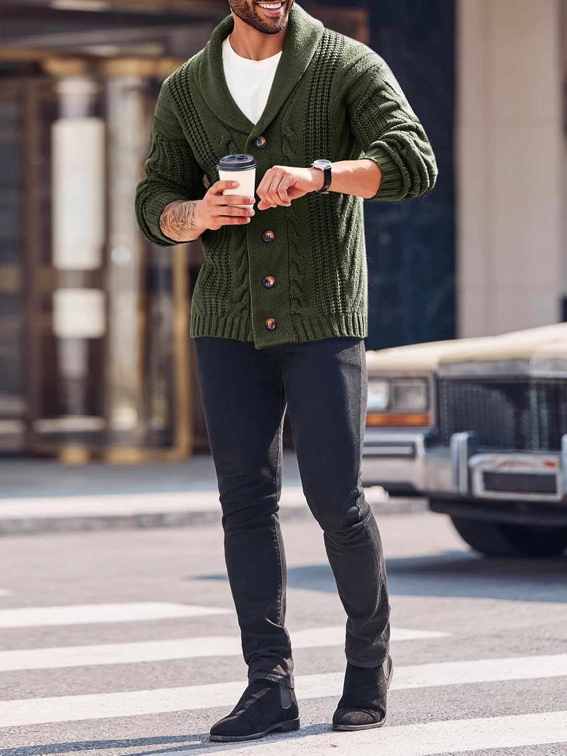 R&B | Bequeme Strickjacke für Herren
