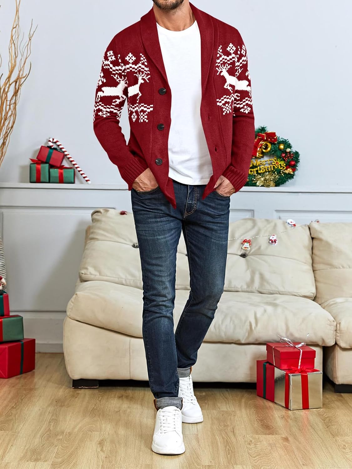 R&B | Bequeme Strickjacke für Herren