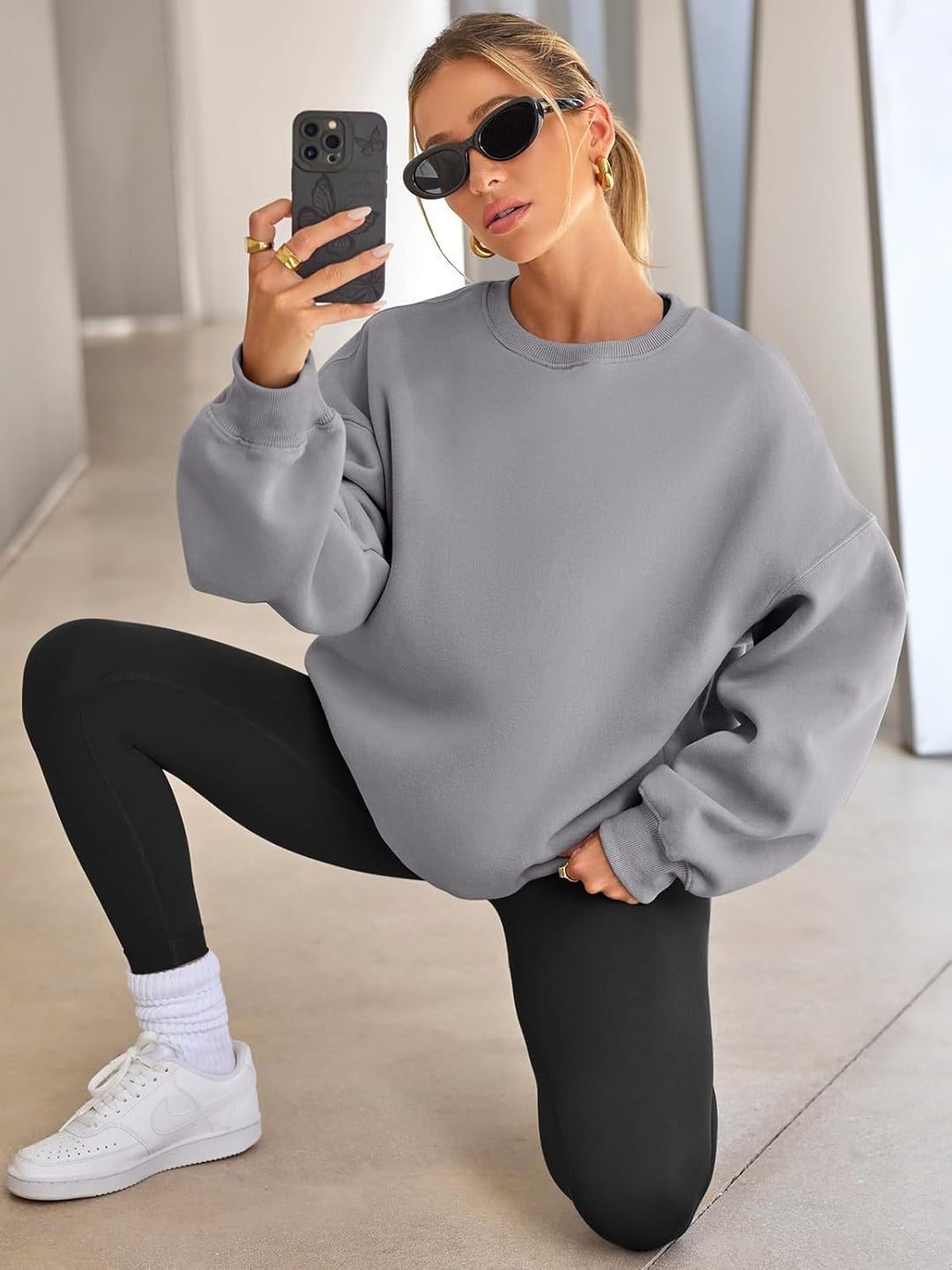 R&B | Bequemes Übergrößen-Damenpullover