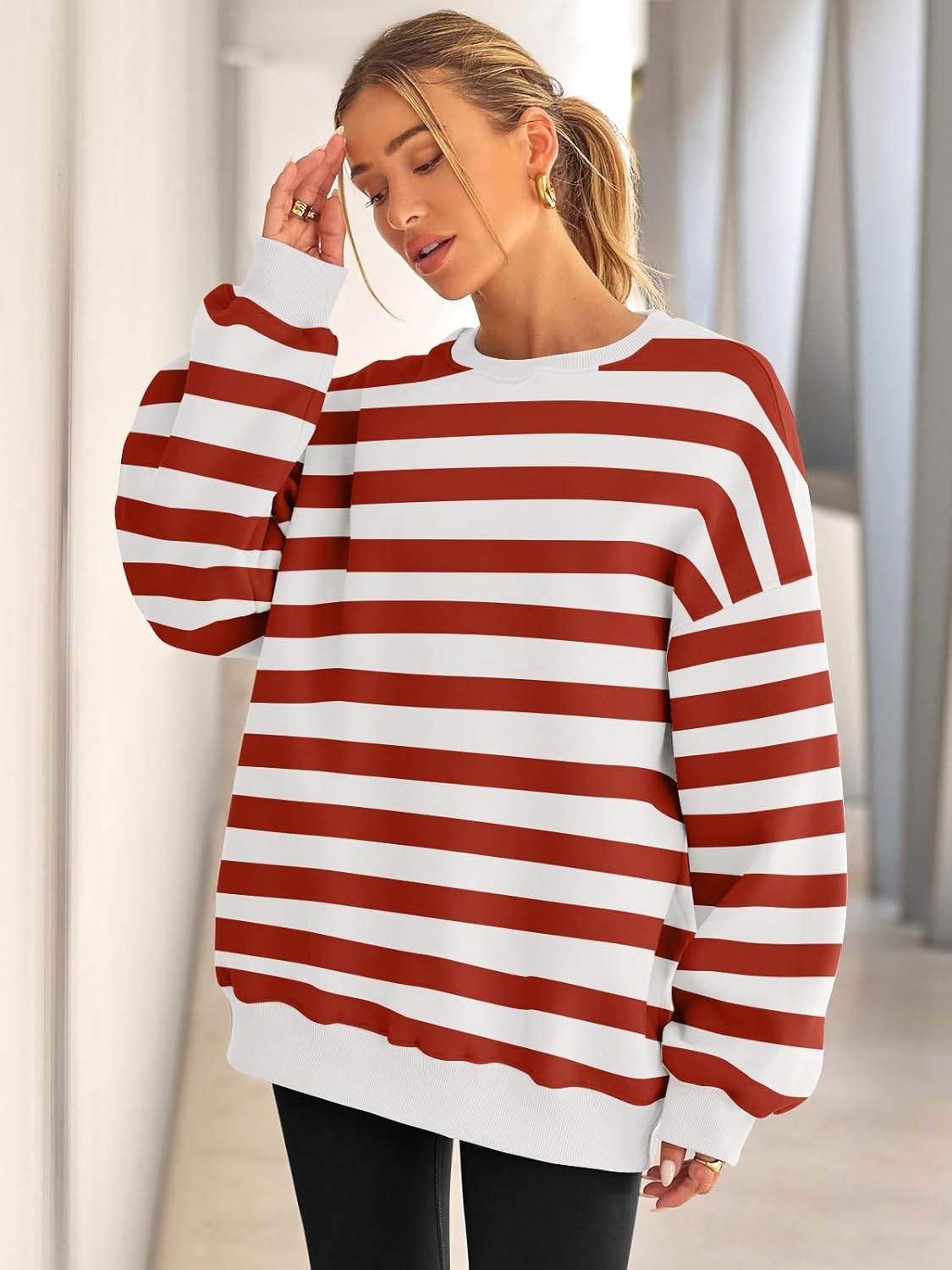 R&B | Bequemes Übergrößen-Damenpullover
