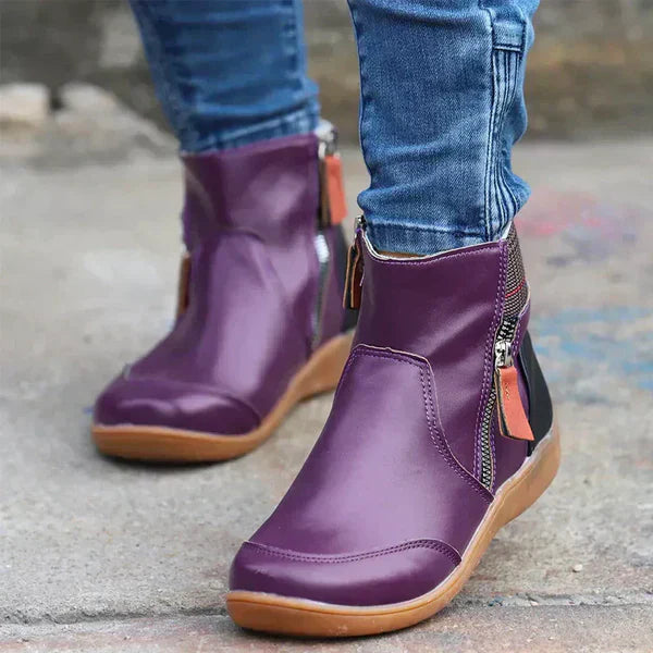 Lässige DamenStiefeletten Mit Reißverschluss Damen R&B