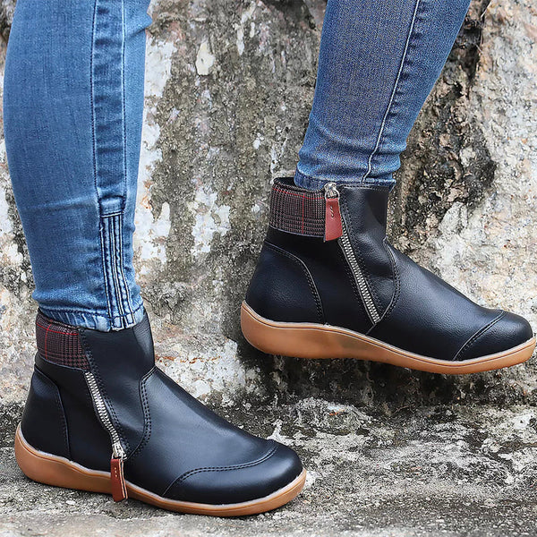 Lässige DamenStiefeletten Mit Reißverschluss Damen R&B