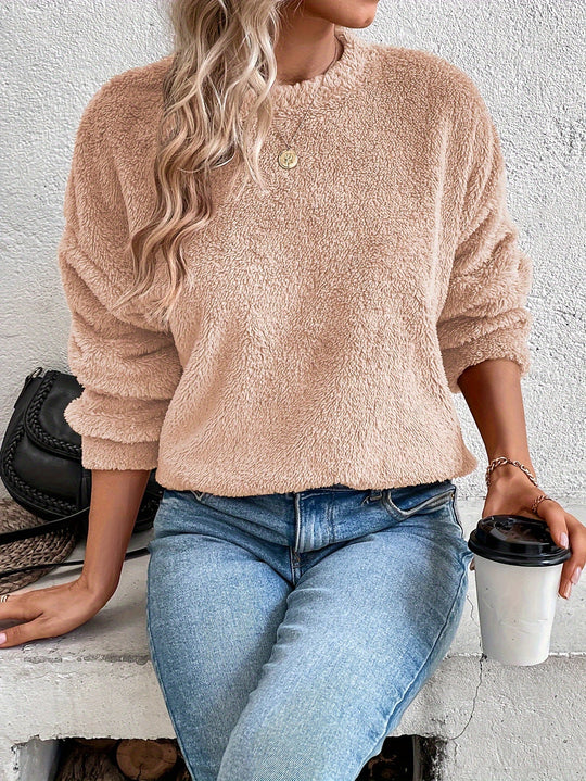 R&B | Bequemes Teddy Pullover Sweatshirt