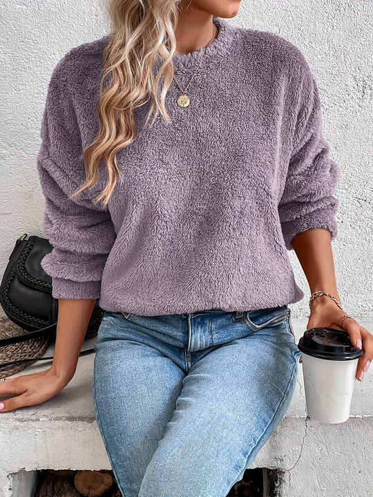 R&B | Bequemes Teddy Pullover Sweatshirt