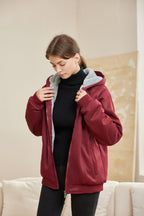 R&B | Bequeme Damen Winter Fleecejacke