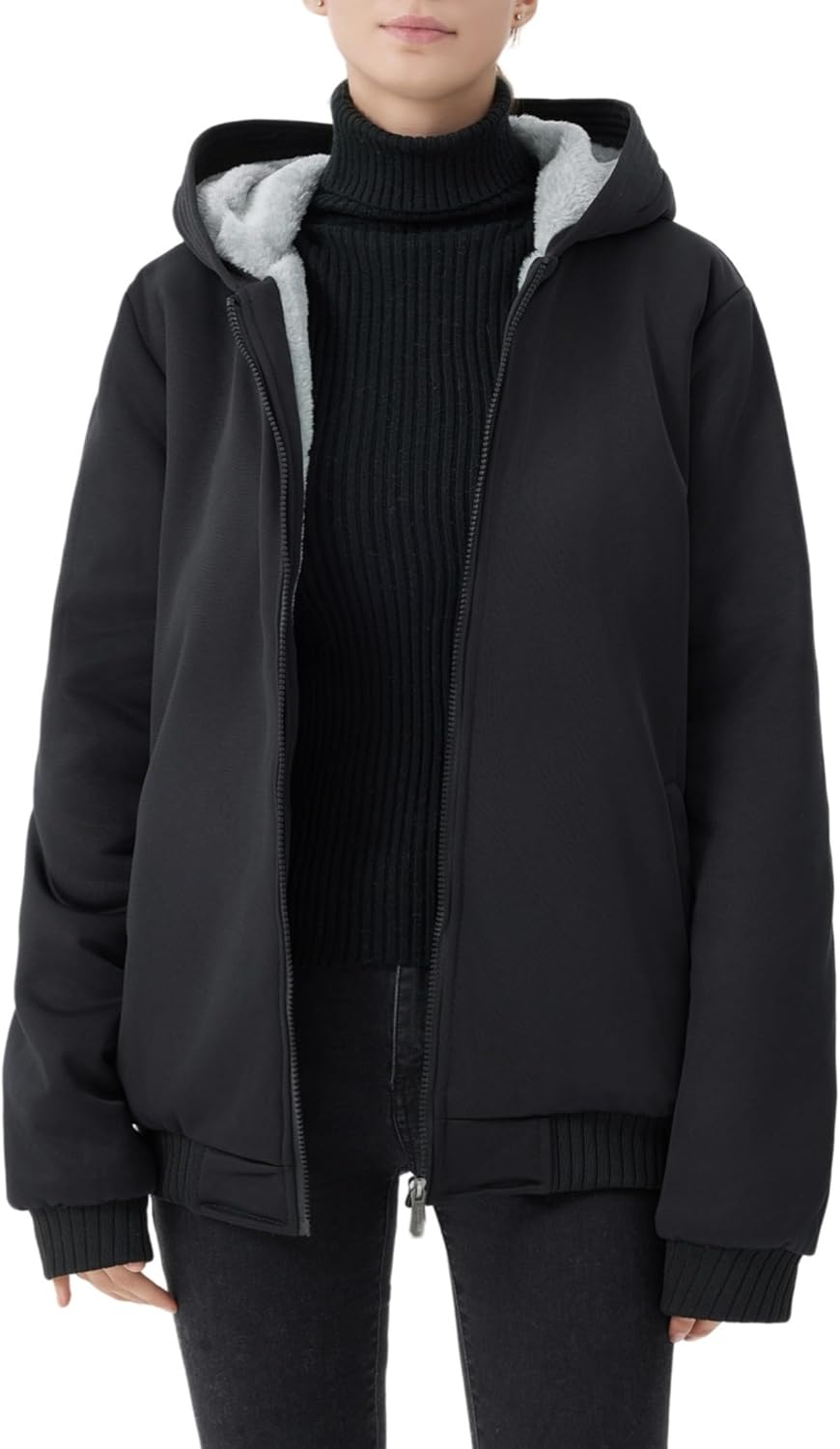 R&B | Bequeme Damen Winter Fleecejacke