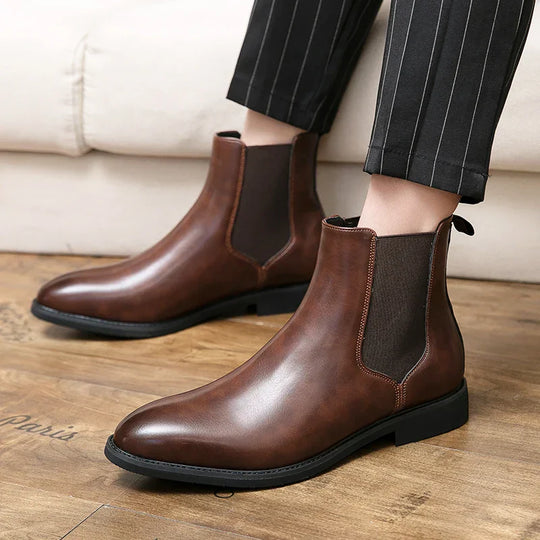 R&B | Herren Chelsea Lederstiefel