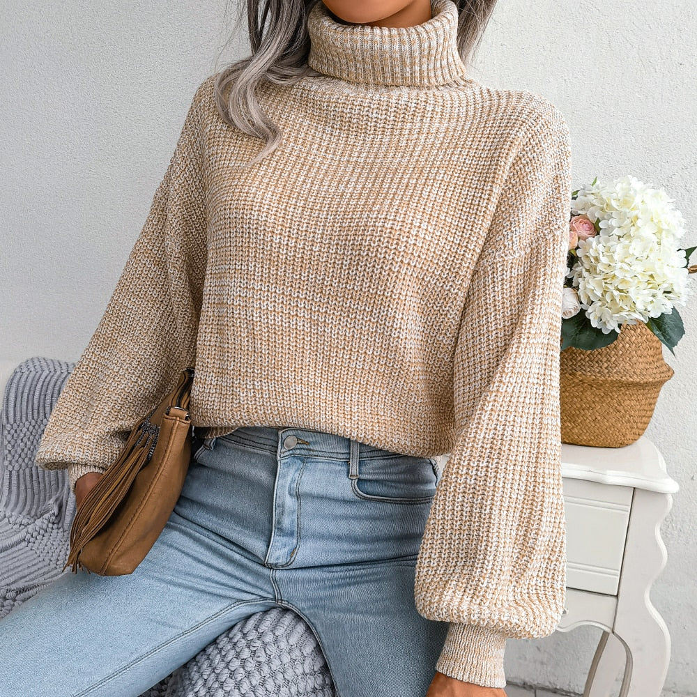 R&B | Bequemer Strickrollkragenpullover