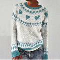 R&B | Bequemer Sweater mit Herzdruck