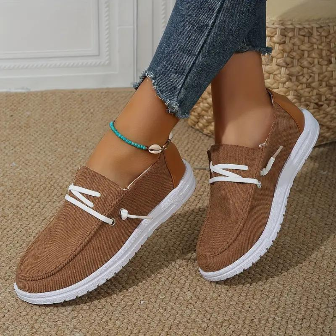 Atmungsaktive Corduroy Damenschuhe R&B