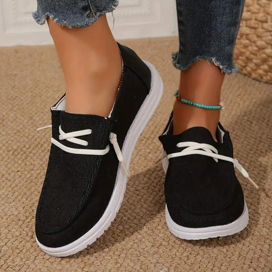 Atmungsaktive Corduroy Damenschuhe R&B
