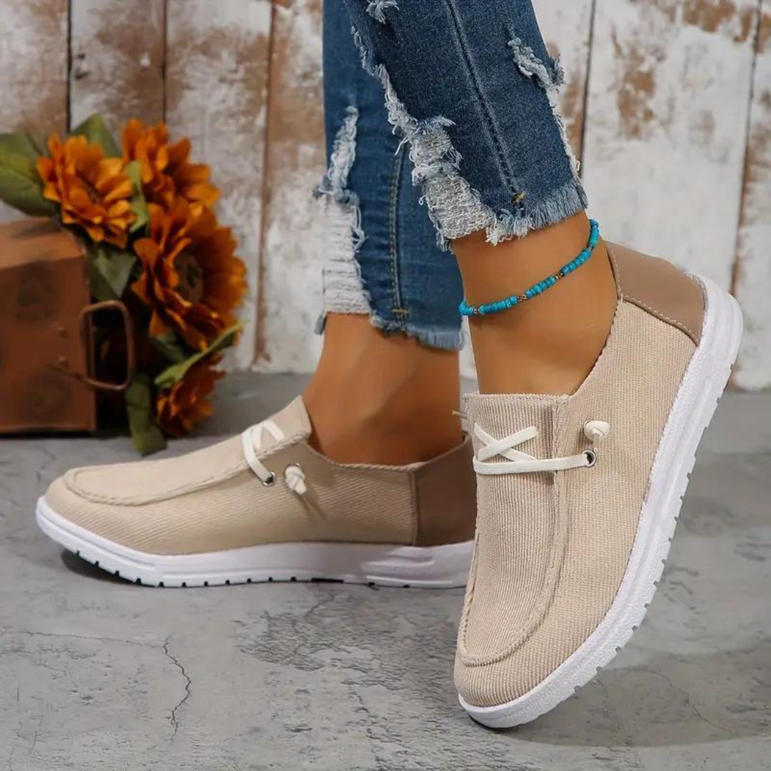 Atmungsaktive Corduroy Damenschuhe R&B