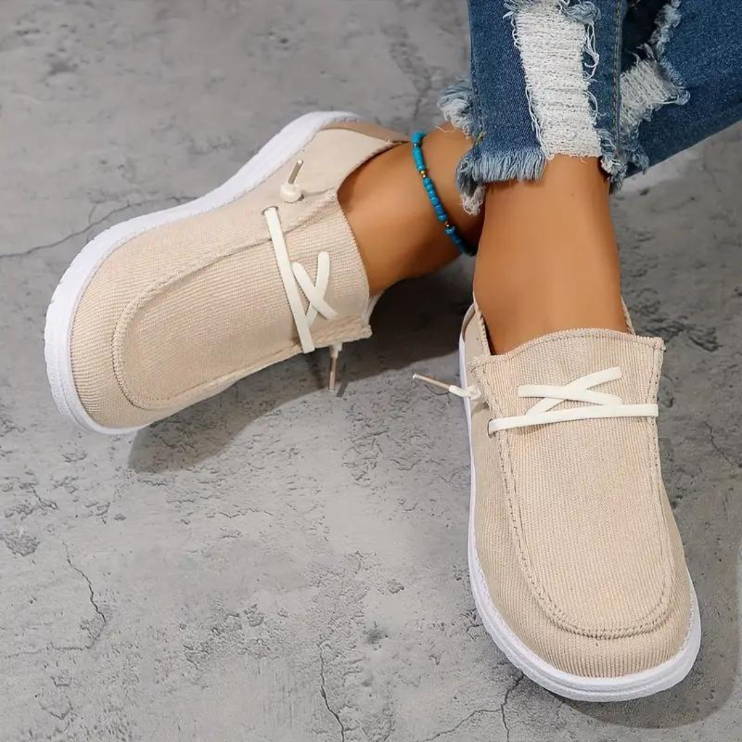 Atmungsaktive Corduroy Damenschuhe R&B