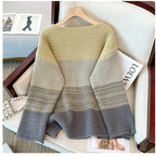 R&B | Gemütlicher Plus Size Fauler Tag Patch Farb Sweater