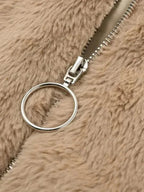 R&B | Gemütliche Lockere Damen Crop Fleece Jacke