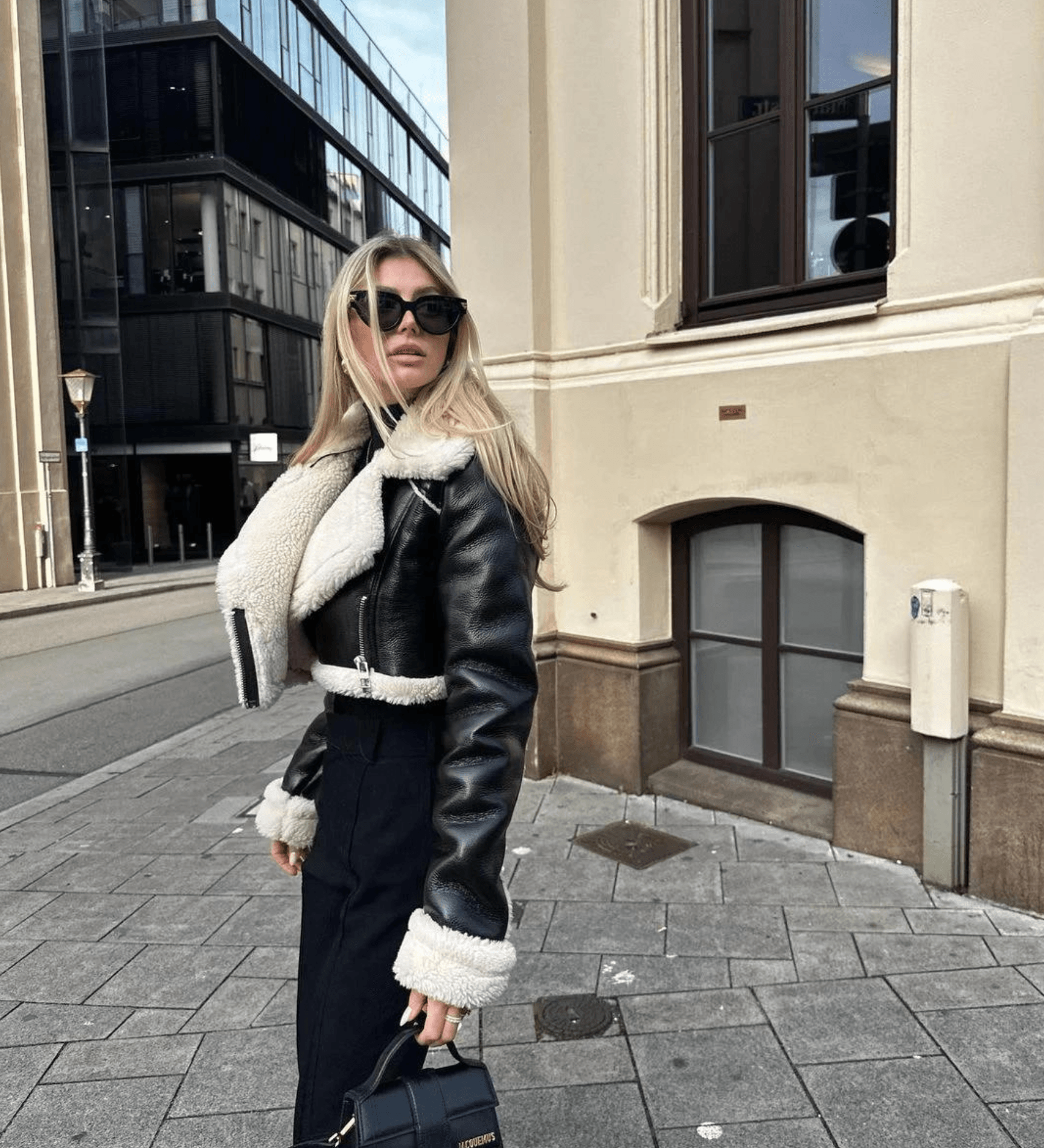 R&B | Stilvolle Lederjacke mit Fellbesatz für Kalte Tage