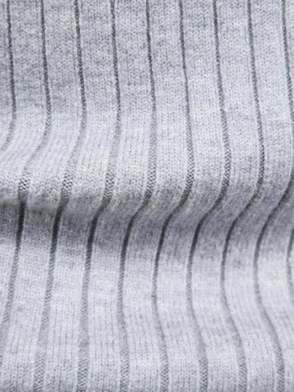 R&B | Border Slim Fit Rollkragenpullover Herren